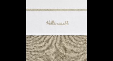 Laken Ledikant Meyco Hello World Sand