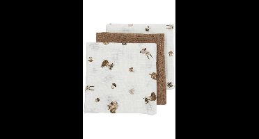 Luiers Meyco Forest Animals Toffee 3-pack