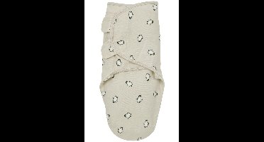 Inbakerdoek swaddle Meyco Penguin Sand 4-6mnd