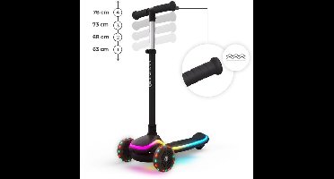 Scooter Kinderkraft Raket Up 2-in-1 Loopfiets En Driewieler Step Zwart