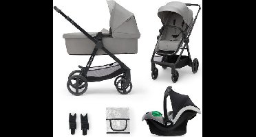 Kinderwagen Kinderkraft Newly 3-in-1 Pro Moonlight Grey met Autostoel
