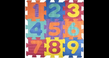 Puzzelmat Edco Cijfers 9 stuks