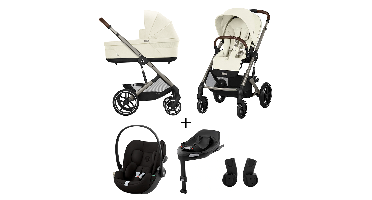 Kinderwagen Cybex Balios S Lux Seashell Beige/Light Beige + Autostoel Cloud G I-Size&Base