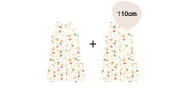 Set | 2x Slaapzak Little Boo Hydrofiel - Fruit Multi 110cm