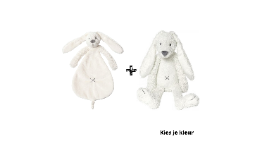 Set | Knuffeldoekje Happy Horse Rabbit Richie + Knuffel Tiny 28cm | Kies je kleur