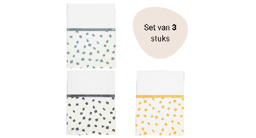 Set | Laken Wieg Briljant Baby 75x100 Flocks 3st.