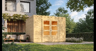 Outdoor Life Quby blokhut 300x300 cm 28 mm vuren blank