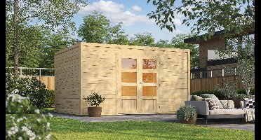 Outdoor Life Quby blokhut 400x300 cm 28 mm vuren blank