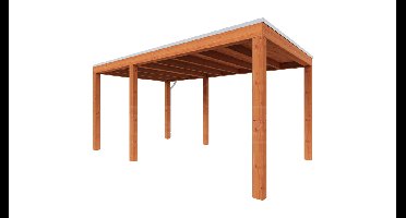 Trendhout Overkapping Palermo 485x310 cm- Plat dak- Hout- Trendhout