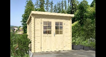 Outdoor Life Indi Blokhut 250x250 cm 28 mm vuren blank