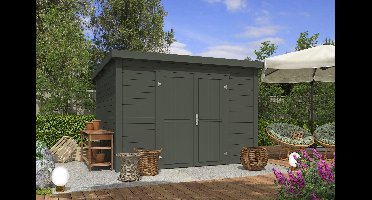 Outdoor Life Lotta Tuinhuis 300x250 cm 28 mm vuren Green Grey gecoat