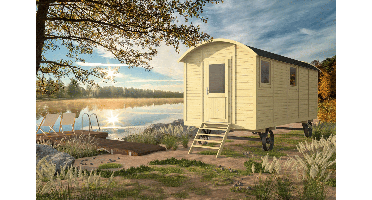 Tuindeco Angelo Circuswagen 237x600 cm- - Onbehandeld vurenhout- Tuindeco