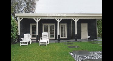 Lugarde B56 Blokhut 950x500 cm 44 mm vuren blank- Plat dak- Hout- Lugarde