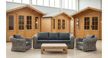 SenS-Line Wicker Loungeset DaVinci 4-delig - Showmodel Hoofddorp & Wommelgem- - Wicker- Sens-Line