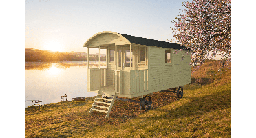 Tuindeco Johnny Circuswagen 19mm vuren onbehandeld 600 x 240 cm excl. onderstel- - Onbehandeld vurenhout- Tuindeco