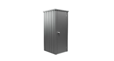 Biohort Julia L High metalen terraskast 77,7x87x180,9 cm kwartsgrijs metallic- - Metaal- Biohort