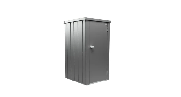 Biohort Julia L metalen terraskast 77,7x87x140,2 cm kwartsgrijs metallic- - Metaal- Biohort