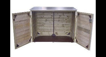 Lutrabox Lage tuinkast 141x113x122 cm- - Hout- Lutrabox