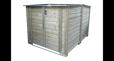 Lutrabox Multi-functionele fietsenberging 175x215x130 cm- - Hout- Lutrabox