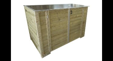 Lutrabox Multi-functionele fietsenberging 203x96x141 cm- - Geïmpregneerd vurenhout- Lutrabox