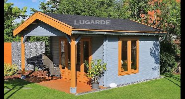 Lugarde B60 tuinhuis B60 420x520 cm 44 mm vuren blank- Zadeldak- Onbehandeld vurenhout- Lugarde