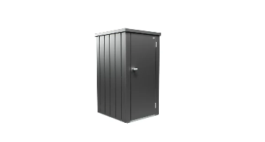 Biohort Julia L metalen terraskast 77,7x87x140,2 cm donkergrijs metallic- - Metaal- Biohort