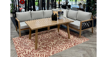 Garden Impressions lounge/dining set Decala light oak / TPU sand / dark sand- - - Garden Impressions