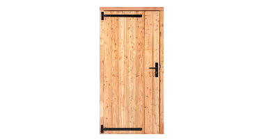 Red Class Wood enkele dichte deur 100x205 cm buitenmaat - links scharnierend- - Hout- Tuindeco