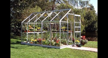 Tuinkas Popular 106 aluminium - 3 mm veiligheidsglas - 193x319 cm- - Veiligheidsglas- Royal Well