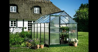 Tuinkas Popular 106 klassiek groen - 4 mm polycarbonaat - 193x319 cm- - Polycarbonaat- Royal Well