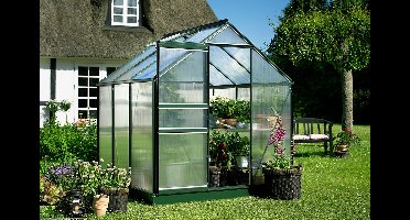 Tuinkas Popular 66 klassiek groen - 4 mm polycarbonaat - 193x195 cm- - Polycarbonaat- Royal Well