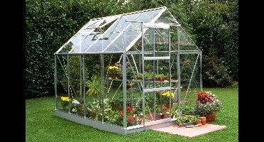 Tuinkas Popular 86 aluminium - 3 mm tuindersglas - 193x257 cm- - Tuindersglas- Royal Well