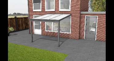 YARD Outdoor Velvetline aluminium veranda 300x300 cm polycarbonaat dak- - Aluminium- YARD Outdoor