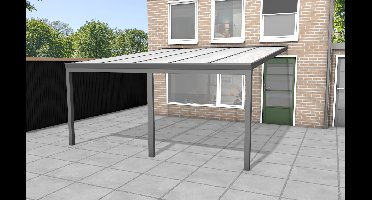 YARD Outdoor Velvetline aluminium veranda 500x400 cm polycarbonaat dak- - Aluminium- YARD Outdoor
