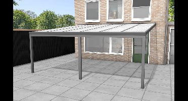 YARD Outdoor Velvetline aluminium veranda 600x400 cm polycarbonaat dak- - Aluminium- YARD Outdoor