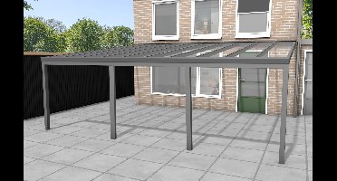 YARD Outdoor Velvetline aluminium veranda 700x400 cm glasdak- - Aluminium- YARD Outdoor