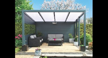 Verasol Profiline aluminium veranda 400x250 cm polycarbonaat dak Aluminium Verasol