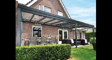Verasol Profiline 2.0 aluminium veranda 900x400 cm polycarbonaat dak Aluminium Verasol