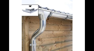 Verzinkte dakgootset 2160 cm- Puntdak- - Eslon