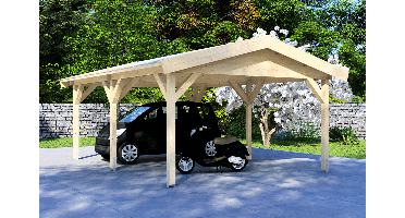 Carport 400x600 cm zadeldak- Zadeldak- - Van Kooten - Van Kooten