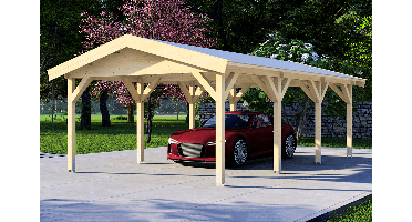 Carport 400x700 cm zadeldak- Zadeldak- - Van Kooten - Van Kooten