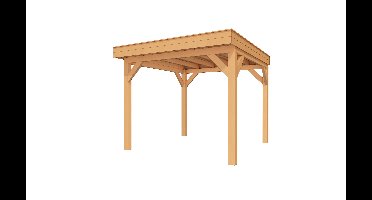 YARD Outdoor SUBLIME overkapping plat dak 300x300 cm Douglas blank- Plat dak- - YARD Outdoor