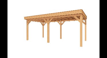 YARD Outdoor SUBLIME overkapping plat dak 600x300 cm Douglas blank- Plat dak- - YARD Outdoor