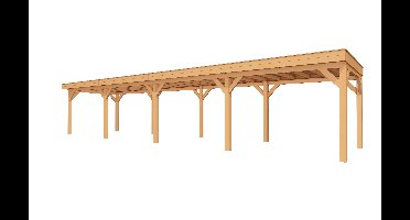 YARD Outdoor SUBLIME overkapping plat dak 1300x300 cm Douglas blank- Plat dak- - YARD Outdoor