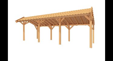 YARD Outdoor SUBLIME overkapping kapschuurdak 800x250 cm Douglas blank- Kapschuurdak- - YARD Outdoor