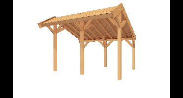 YARD Outdoor SUBLIME overkapping kapschuurdak 400x300 cm Douglas blank- Kapschuurdak- - YARD Outdoor