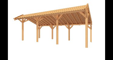 YARD Outdoor SUBLIME overkapping kapschuurdak 750x300 cm Douglas blank- Kapschuurdak- - YARD Outdoor