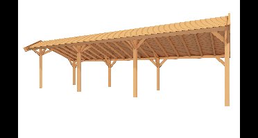 YARD Outdoor SUBLIME overkapping kapschuurdak 1100x300 cm Douglas blank- Kapschuurdak- - YARD Outdoor