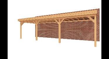 YARD Outdoor SUBLIME veranda plat dak 900x300 cm Douglas blank- Plat dak- - YARD Outdoor