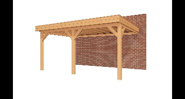 YARD Outdoor SUBLIME veranda plat dak 500x350 cm Douglas blank- Plat dak- - YARD Outdoor